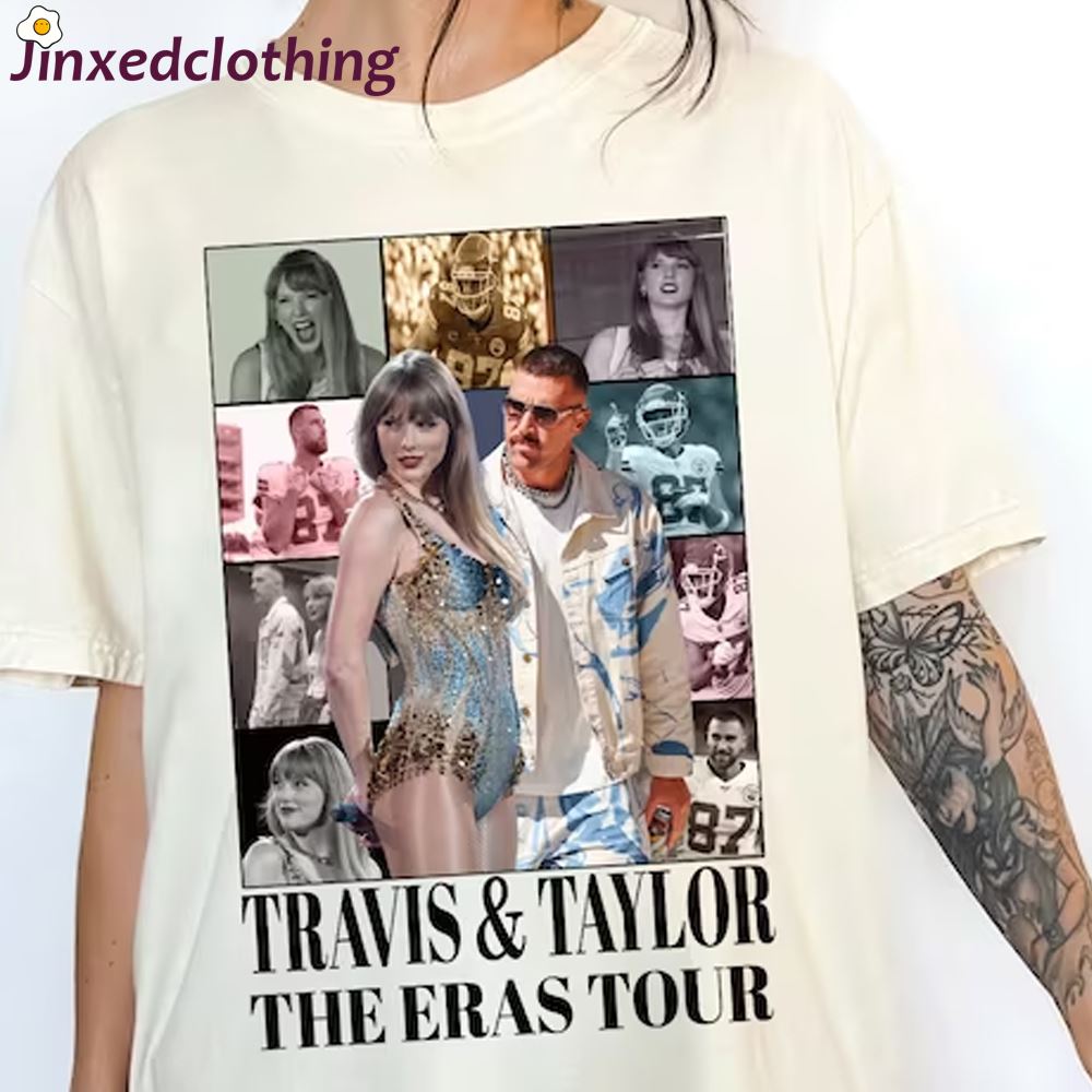 Official Travis And Taylor Eras Tour Shirt Travis Kelce Shirt 